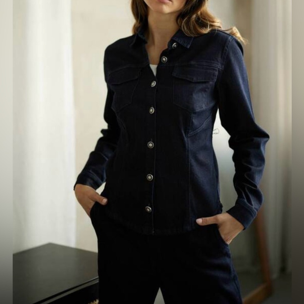 EMPROVED DENIM BLOUSE - Picture 10 of 12